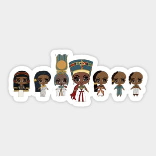 Nefertiti and her Six Daughters Sticker